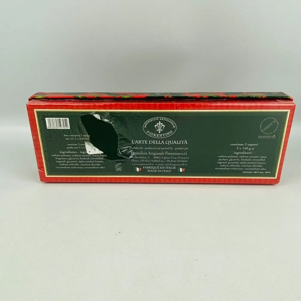 Saponificio Artigianale Fiorentino 3‎ Soap Set 5.29oz Buon Natale Gift Set
